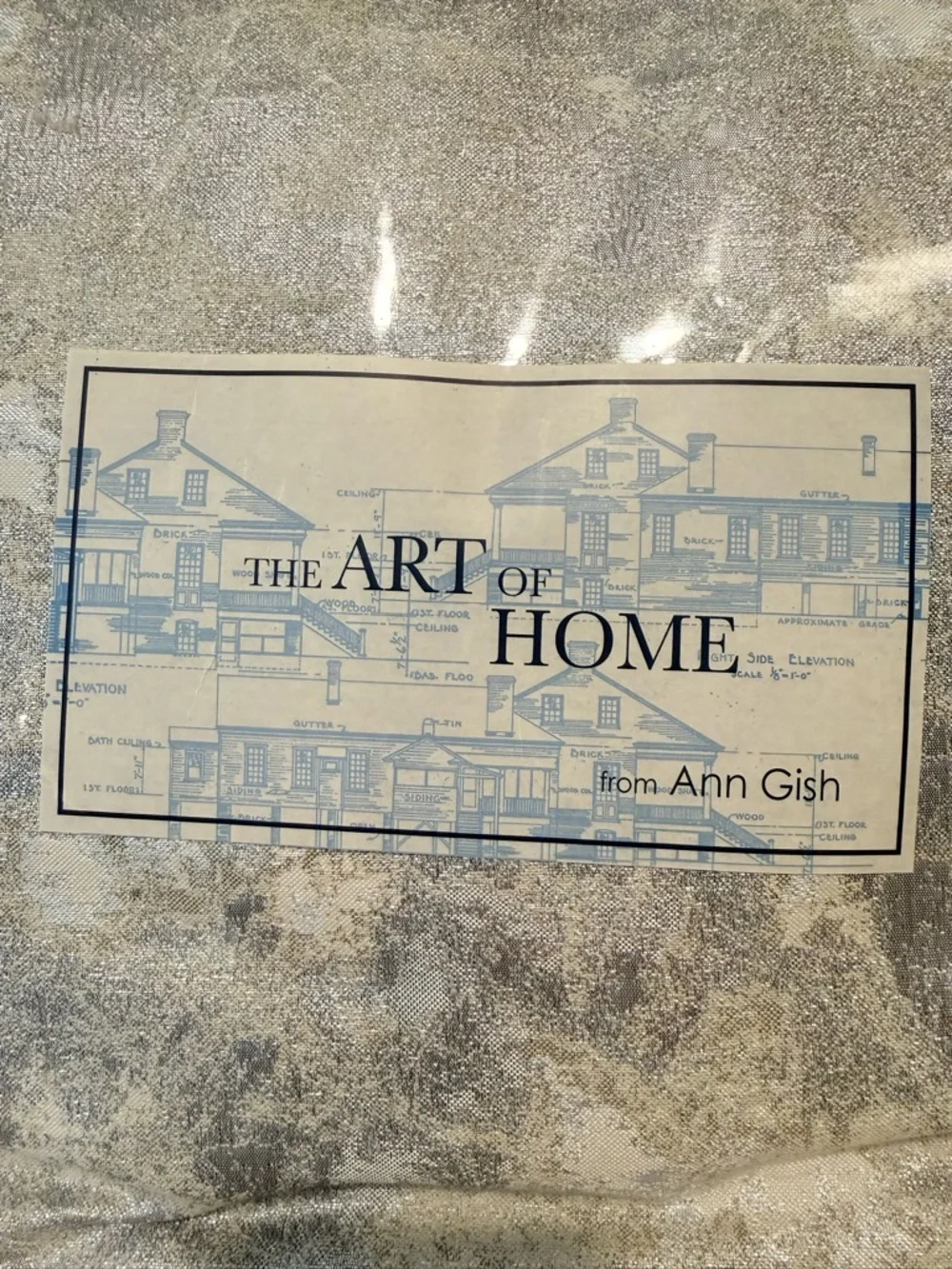 The Art Of Home Ann Gish King Duvet Set Terrazzo Silver New $525 W/Pillow Shams